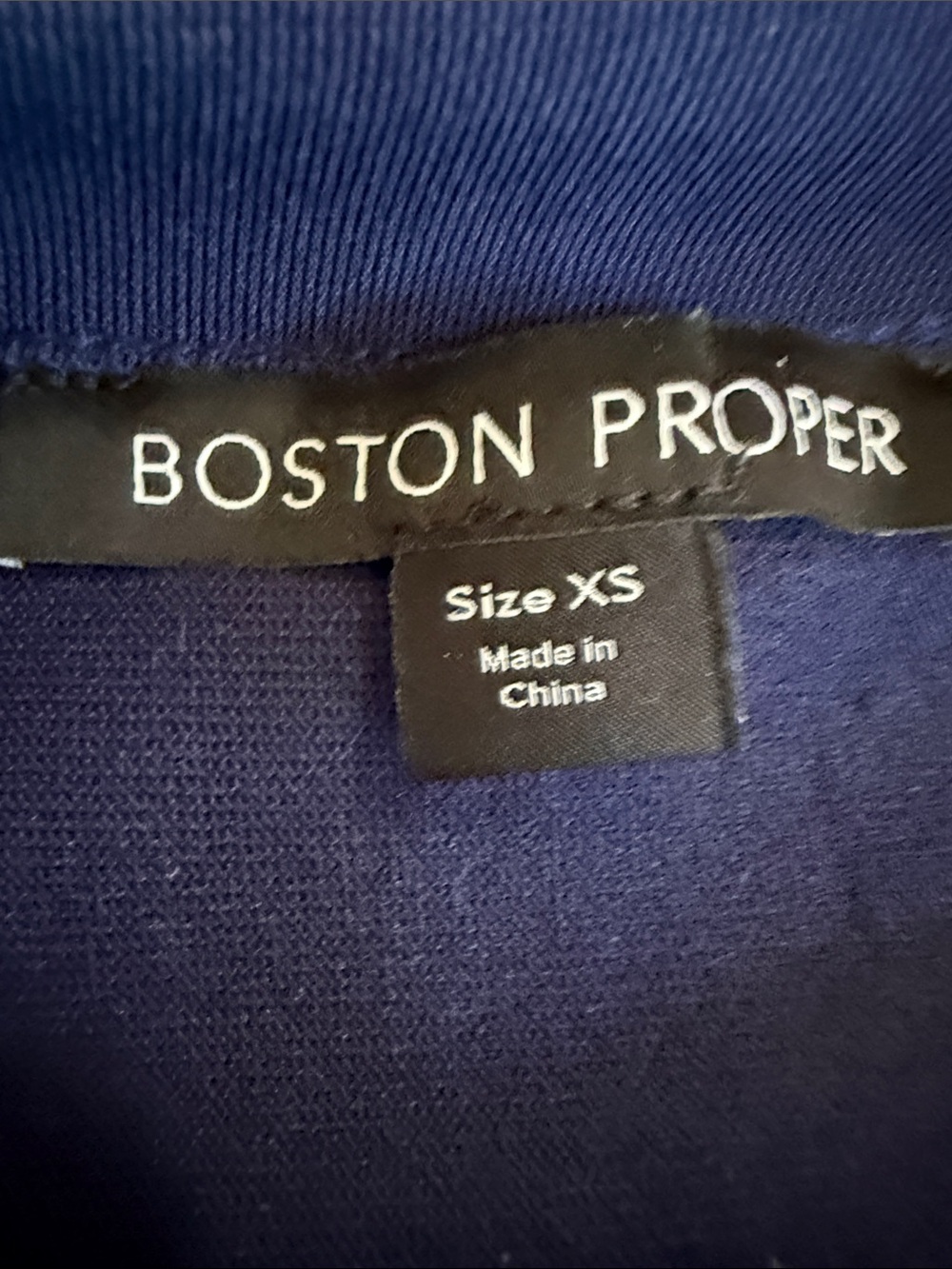 Boston Proper Navy Square-Neck Midi Dress - Picture 5 of 6